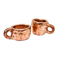 Used Copper Mugs by Max Lamb