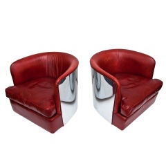 Pair of Club Chairs by Milo Baughman