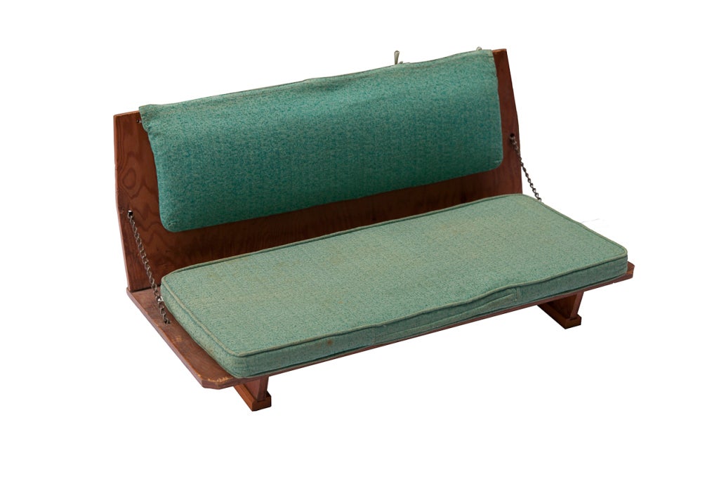 Bench seat from the Unitarian Church in Madison by Frank Lloyd Wright