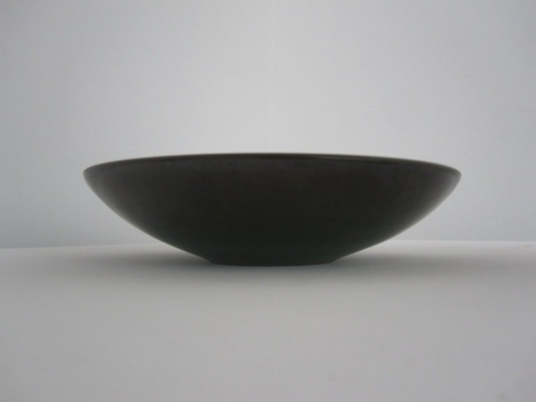 American Large, Early, Incised Bowl by Heath C 1950