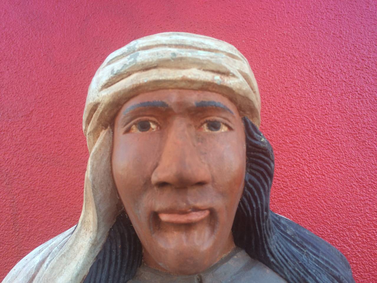 Carved Wooden Figure of Apache Indian Geronimo in Chains 4