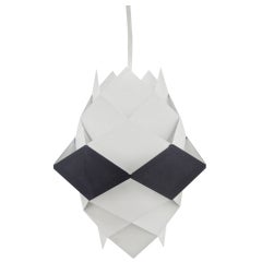 Danish Modern Cubist Ceiling Lamp by Preben Dahl
