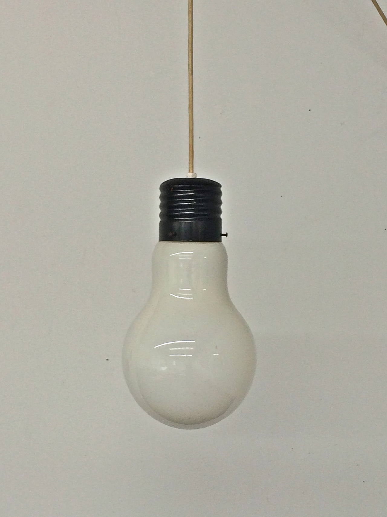 Pop Art  Light Bulb Lamp
Attributed to Ingo Maurer
Circa 1960s-1970
glass, metal
17 x 10.5 inches in diameter
Very good condition