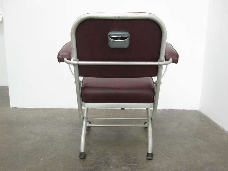 Machine Age Aluminum Folding Chair by Warren McArthur In Good Condition In Treasure Island, CA