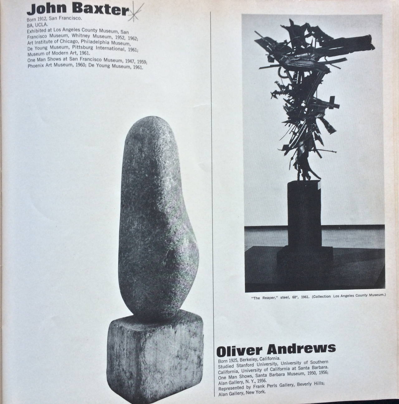 Sea Stone and Driftwood Sculpture by Beat Generation Surrealist John Baxter In Excellent Condition For Sale In Treasure Island, CA