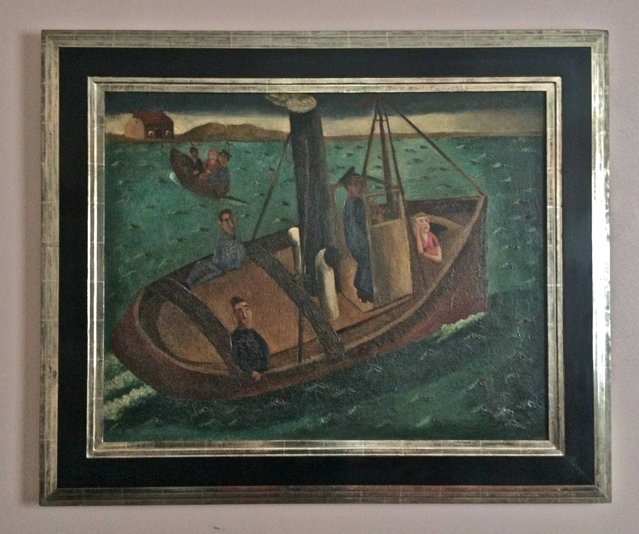 Rene Guiette
Untitled maritime scene
circa 1927
Oil on canvas
approx 29 x 36 inches
Signed lower right
Good condition: lined, cleaned, in-painted

Rene Guiette (1893-1976) is an important 20th century Belgian painter and photographer. His