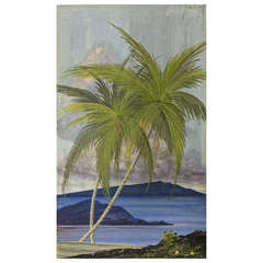 Pair of Modernist Hawaiian Landscapes, Circa 1940