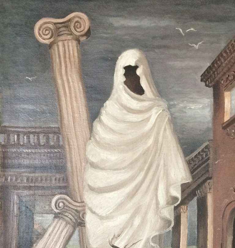 Merlin Hardy
Broken Pillars
circa 1940
oil on canvas
approximately 21 x 29 inches
excellent condition

Merlin Hardy (1910-1984) was a painter and WPA muralist in San Francisco who worked with Lucien Labaudt on the city's fabled Coit Tower