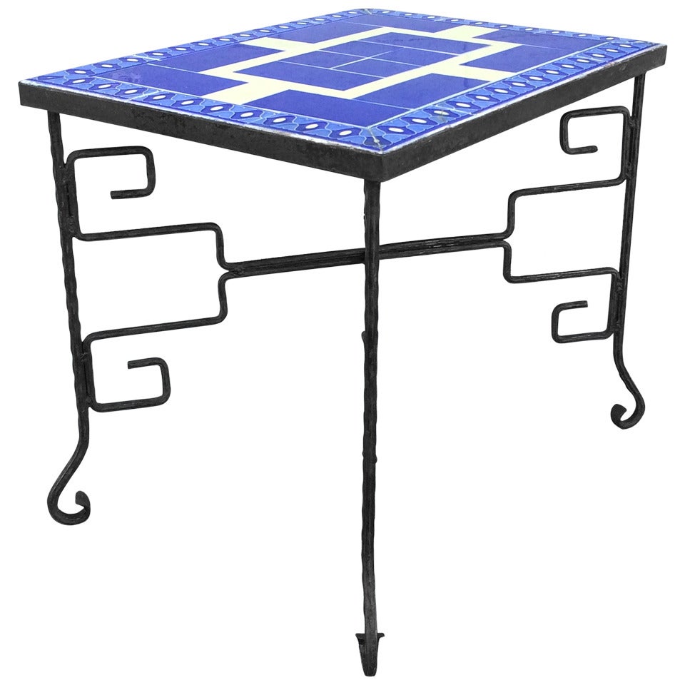 Art Deco Tile Table