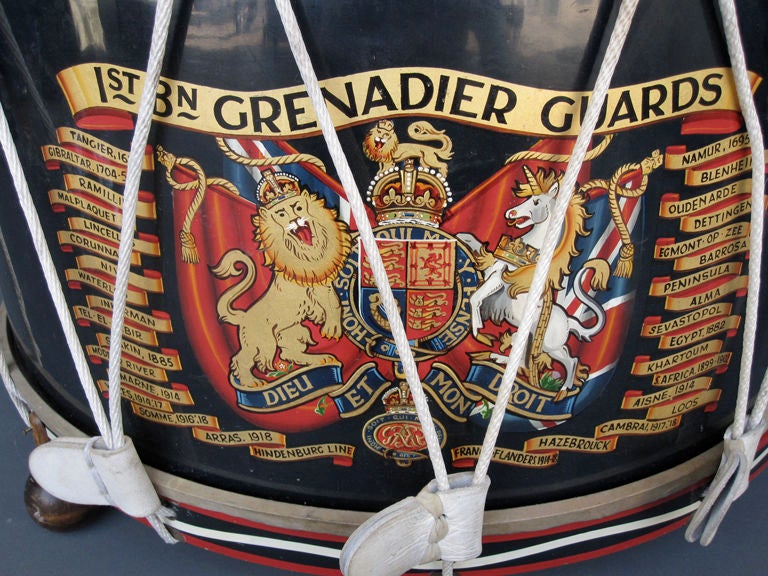 Rare George Potter & Company (ALDERSHOT) Drum. Has been converted to a table with a plexi disk, but can easily be turned back into a drum.