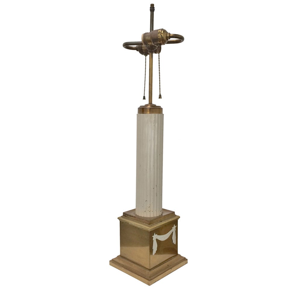Neoclassical Art Deco Table Lamp For Sale