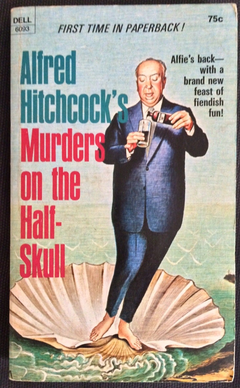 American Pulp Fiction Paperback Cover Illustration of Alfred Hitchcock For Sale