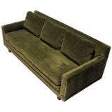 Green Velvet Modern Sofa