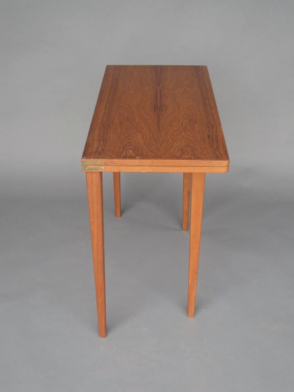 Flip top console/dining tile table