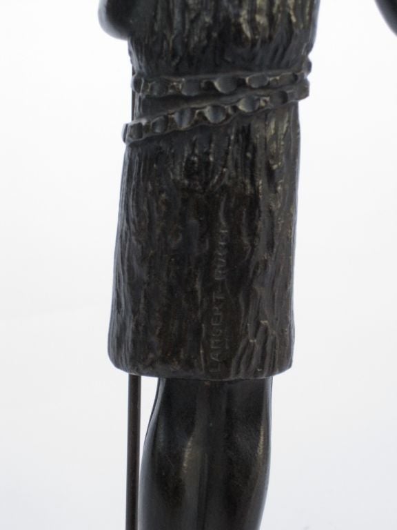 The Prophet by Jean lambert-Rucki (1888-1967). Lambert-Rucki, born Poland, was part of a circle of Polish and Russian emigres who helped make up the School of Paris. He showed with the cubists at important Salons, was represented at the Exposition