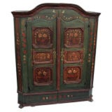 19th Century Scandinavian Painted Armoire