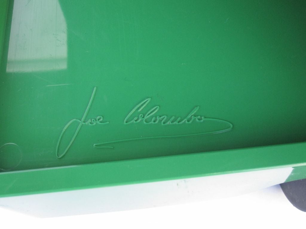 Italian Bright Green Joe Columbo Boby Cart