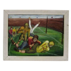 Touchdown! Primitive Football Painting