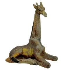 Charismatic '40s Giraffe Statue