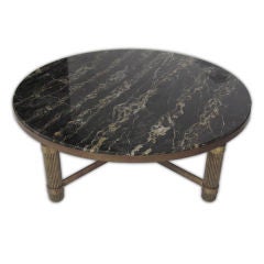 Chic Marble Top Art Deco Coffee Table Chic Marble Top Art Deco Coffee Table
