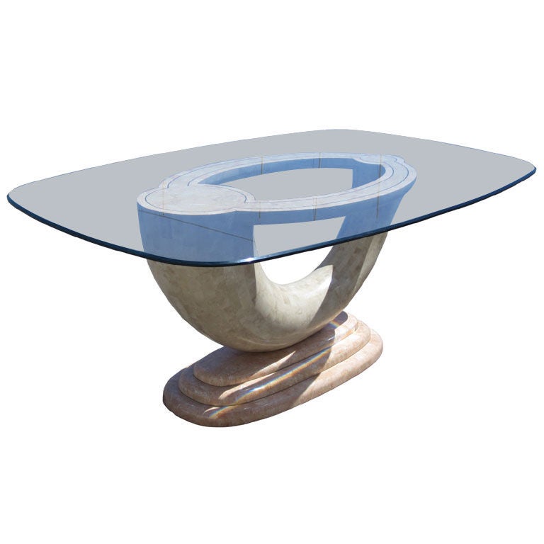 Maitaland-Smith, tesselated Stone Dining Table