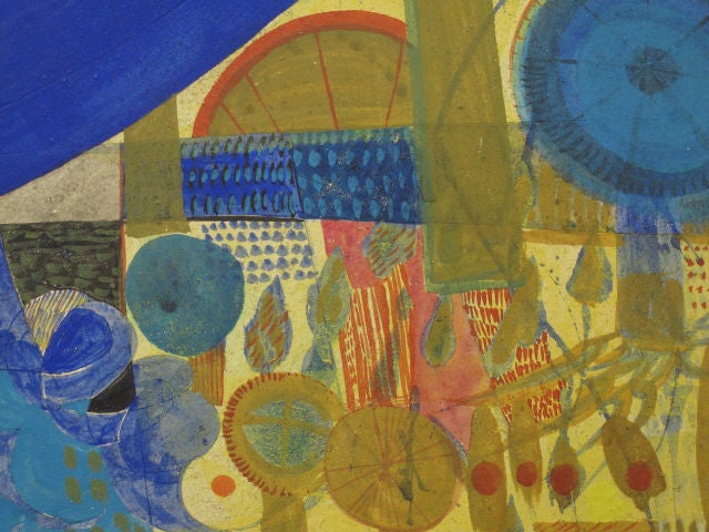 Noted Primitivist, Post-War European Modernist Painting