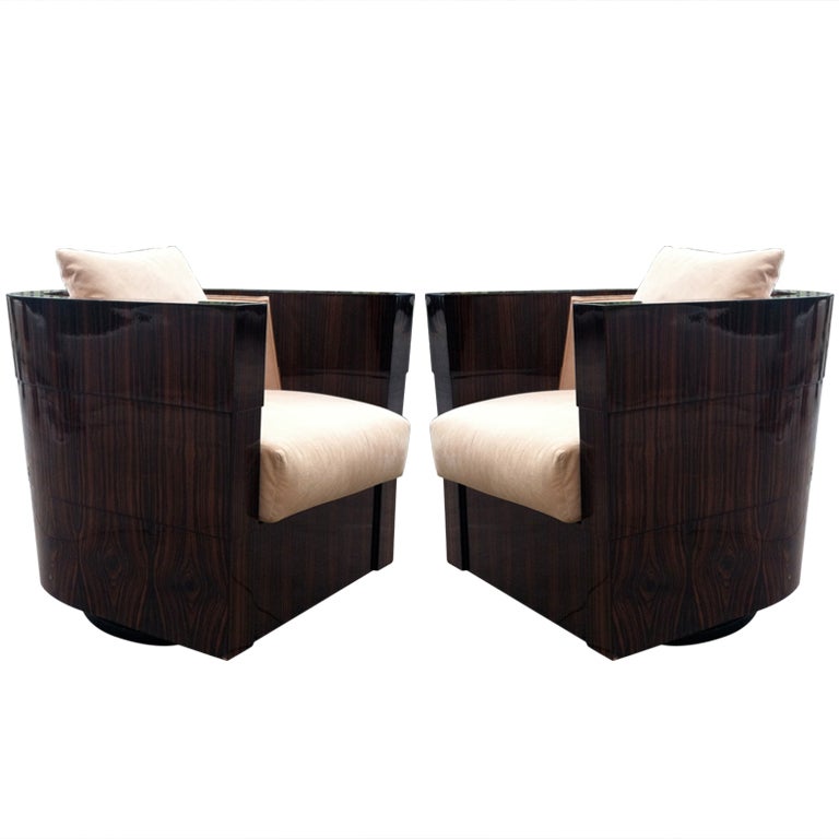 Pair of Normandy Chairs by James Rosen for Pace Furniture