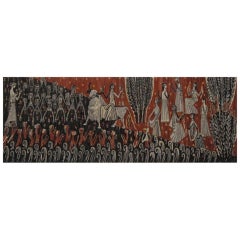 Grand Modernist Tapestry, The Rape of Europa, Stefan Gaikowski