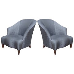 Pair of Donghia shell chairs