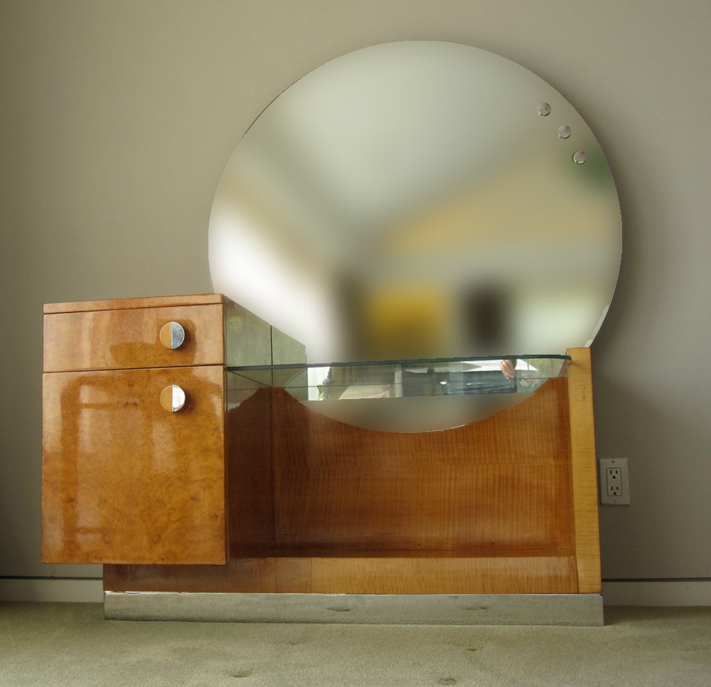 Machine Age Art Deco Vanity