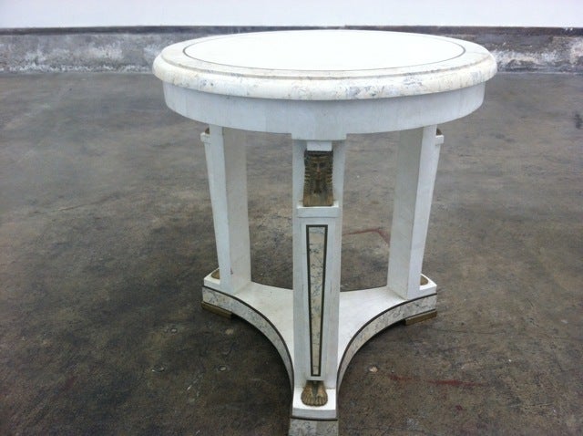 20th Century Neoclassical Tables in Tesselated Stone by Maitland Smith For Sale