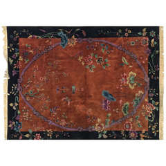 Large Chinese Art Deco Rug