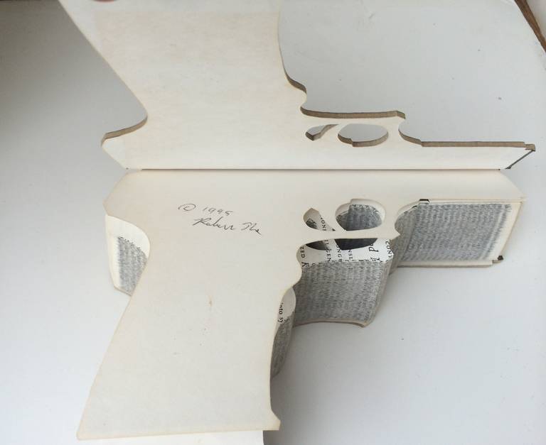 Gun Book Sculptures by Robert The In Excellent Condition For Sale In Treasure Island, CA