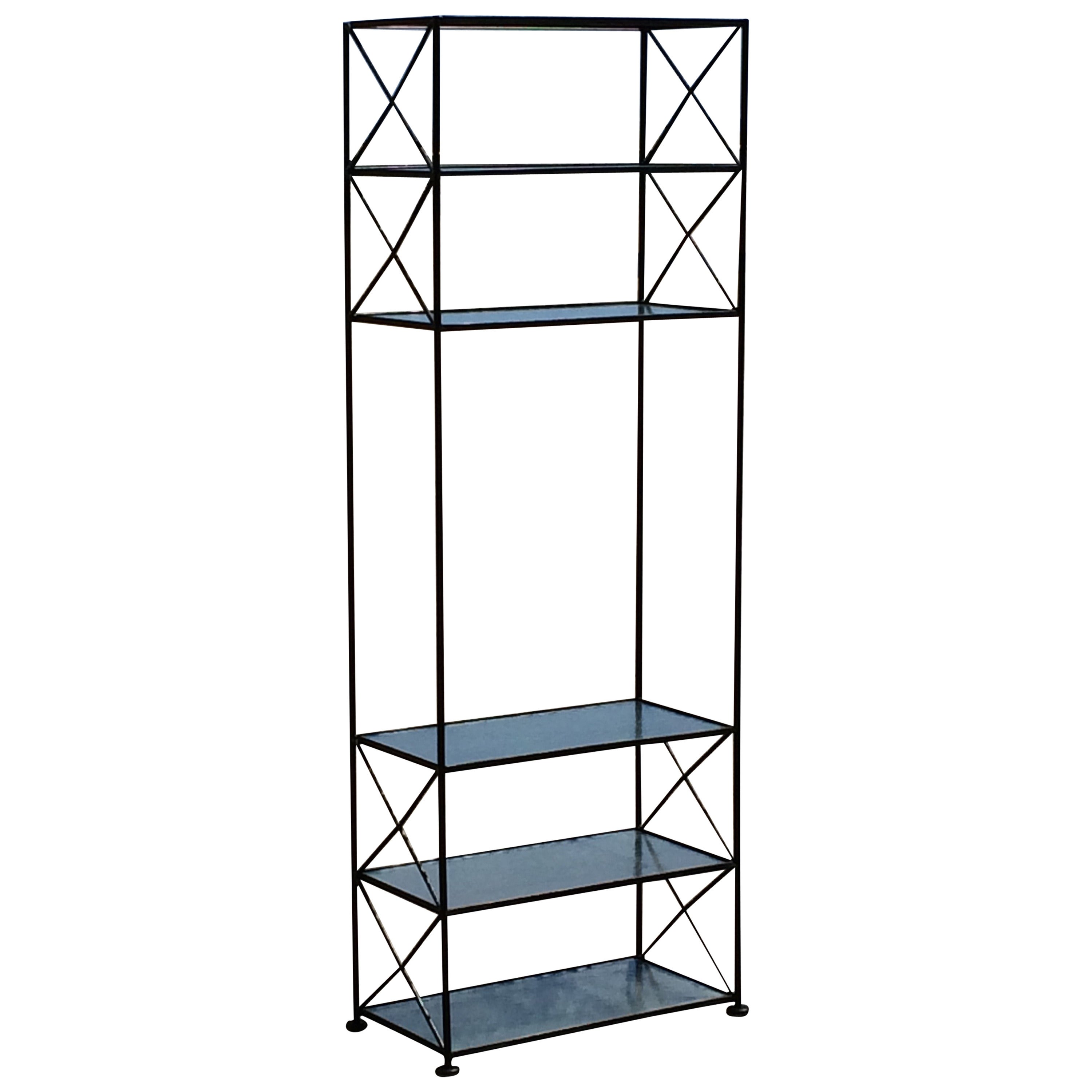 MId-Century Wrought Iron Etagere For Sale