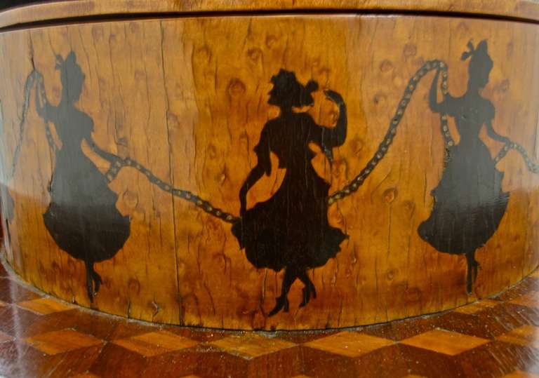 19th Century Fin De Siecle Austrian Folk Art Table