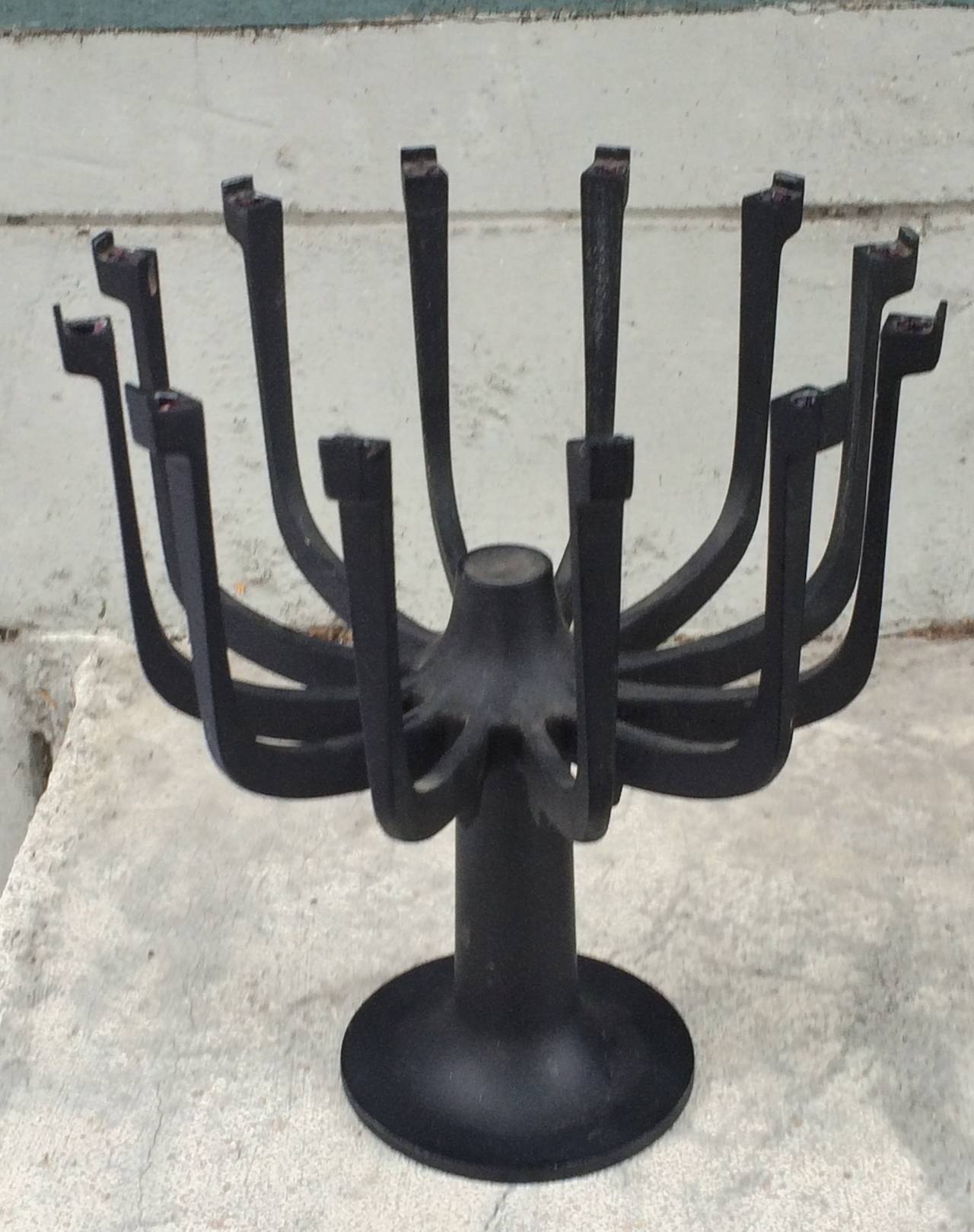 Brutalist Gunnar Cyren, Goth, Modernist Candelabra