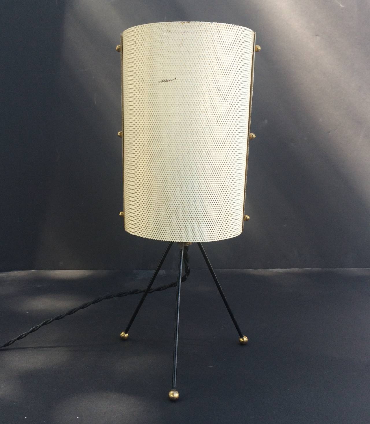 Table Lamp in the Style of Mathieu Matégot In Excellent Condition In Treasure Island, CA