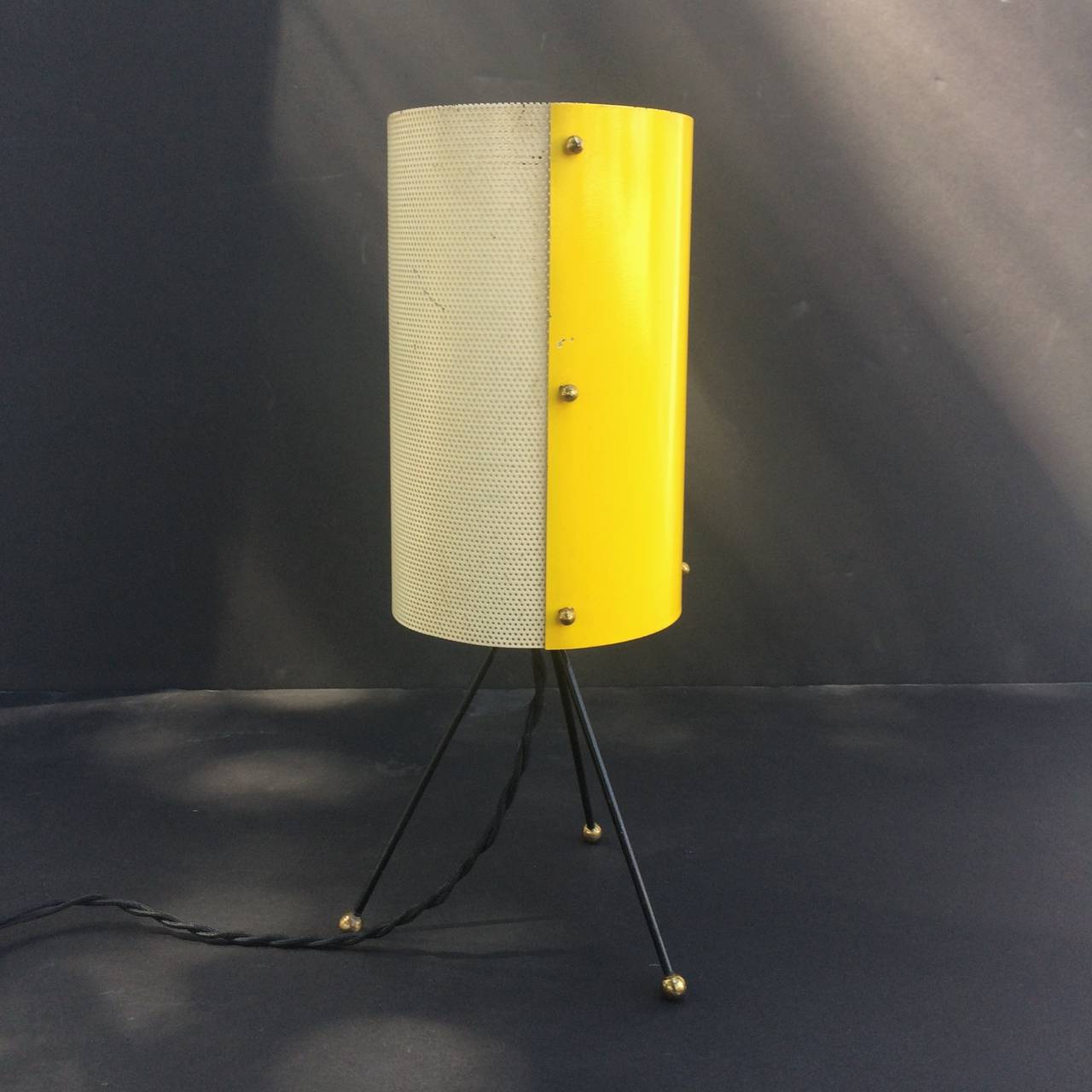 French Table Lamp in the Style of Mathieu Matégot
