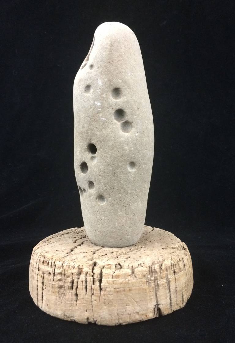 John Baxter
Untitled Sculpture
Sea Stone and driftwood
circa 1960
Excellent condition

John Baxter (1912-1966) was a sculptor and educator working in the San Francisco Bay Area during the 1950s and 1960s. Associated with the beat generation,