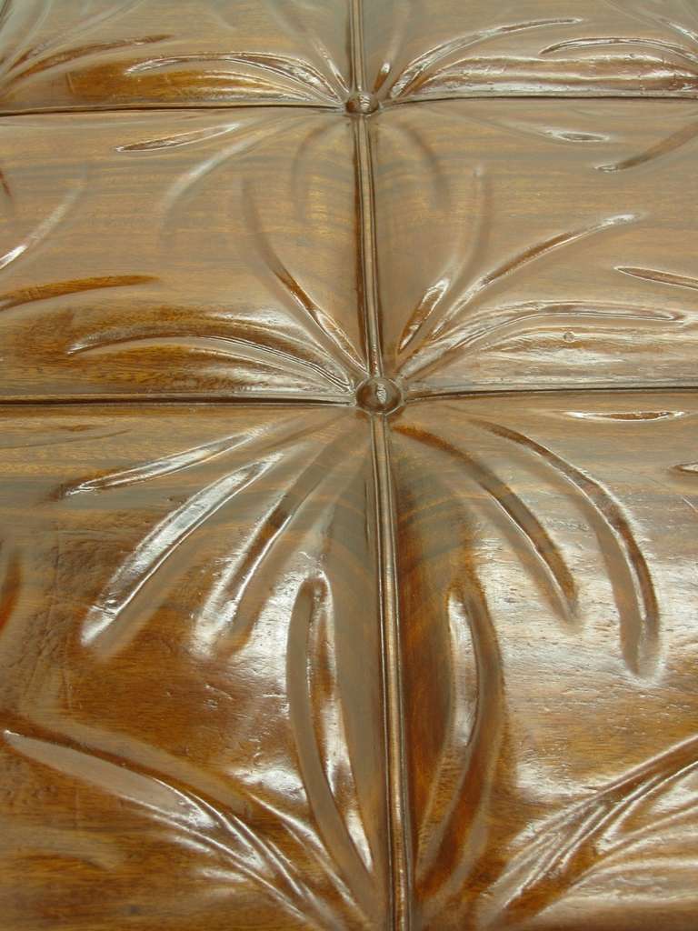 Trompe L'oeil Modernist Wooden Bench 4
