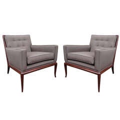 Pair of T.H. Robsjohn-Gibbings Club Chairs
