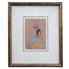 Paul Colin Art Deco Pastel Drawing 4