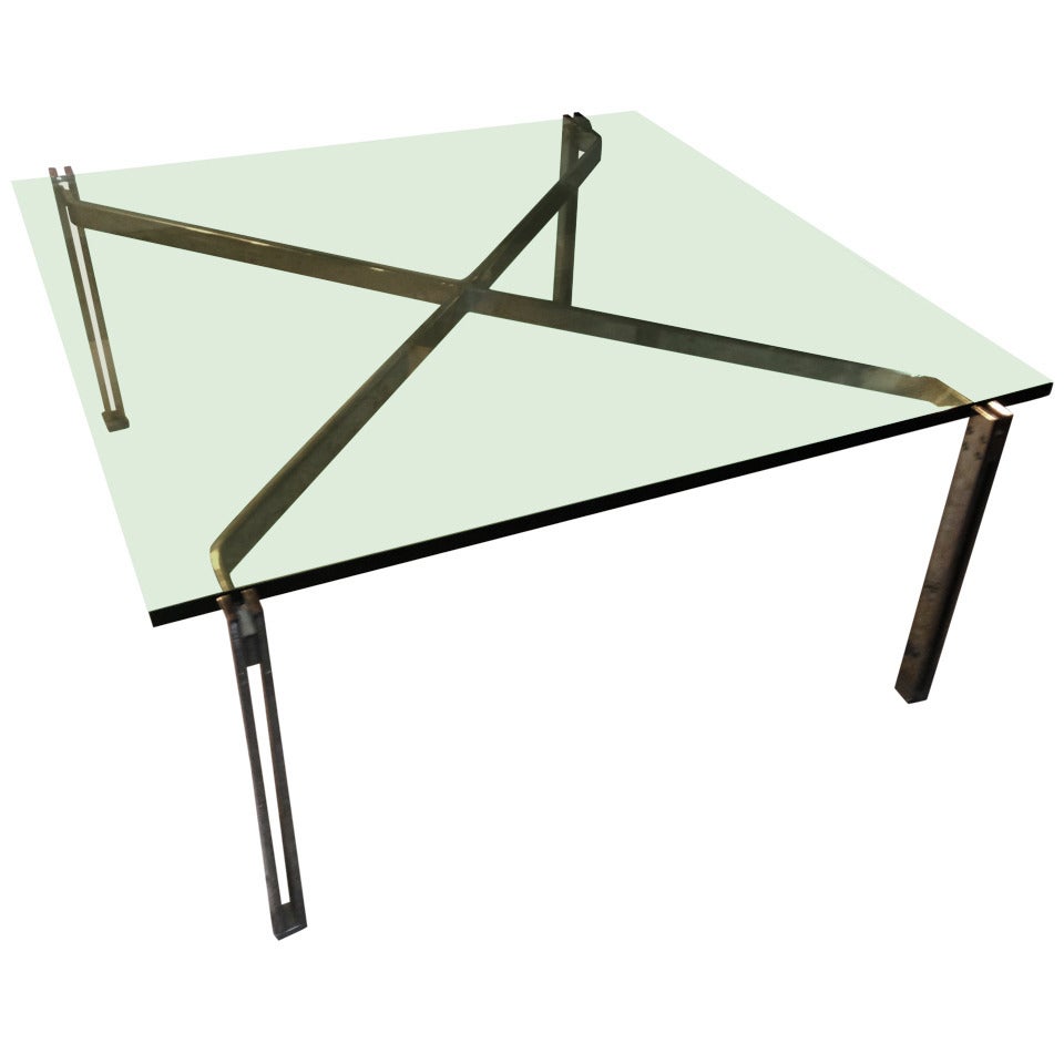 Jack Freiden for Pace Aluminum Coffee Table For Sale