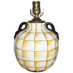 Antique Gio Ponti Ceramic Table Lamp for Richard Ginori