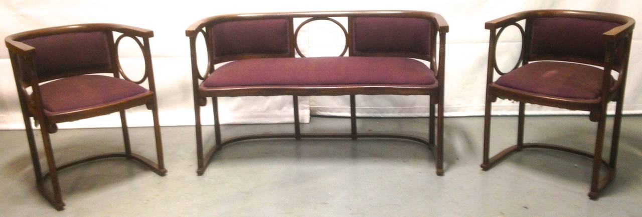 Josef Hoffmann Parlor Set for Thonet In Good Condition In Brooklyn, NY