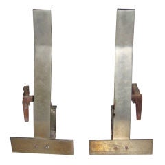 Pair of Steel Andirons 3