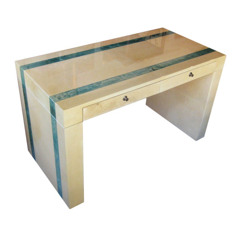 Mod Aldo Tura Parchment Desk