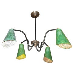 Mathieu Mategot Four Arm Chandelier 11