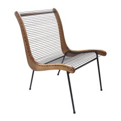 Vintage Modernist String Chair by Carl Koch