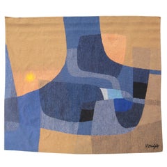 Michel Vouga Wool Tapestry for Raymond Picaud
